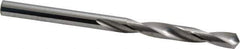SGS - #5 118° Solid Carbide Jobber Drill - Bright Finish, Right Hand Cut, Spiral Flute, Straight Shank, 3" OAL, Faceted Point - Eagle Tool & Supply