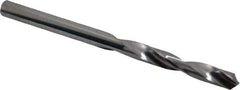 SGS - #6 118° Solid Carbide Jobber Drill - Bright Finish, Right Hand Cut, Spiral Flute, Straight Shank, 3" OAL, Faceted Point - Eagle Tool & Supply