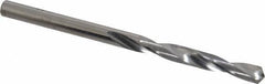 SGS - #9 118° Solid Carbide Jobber Drill - Bright Finish, Right Hand Cut, Spiral Flute, Straight Shank, 3" OAL, Faceted Point - Eagle Tool & Supply