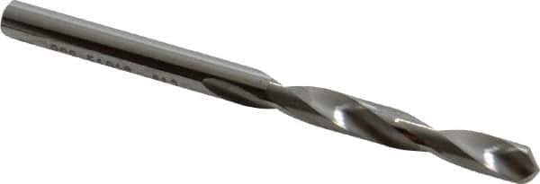 SGS - #13 118° Solid Carbide Jobber Drill - Bright Finish, Right Hand Cut, Spiral Flute, Straight Shank, 2-3/4" OAL, Faceted Point - Eagle Tool & Supply