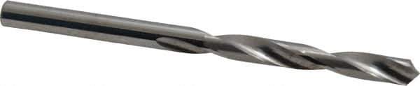 SGS - #14 118° Solid Carbide Jobber Drill - Bright Finish, Right Hand Cut, Spiral Flute, Straight Shank, 2-3/4" OAL, Faceted Point - Eagle Tool & Supply