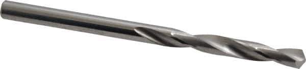 SGS - #20 118° Solid Carbide Jobber Drill - Bright Finish, Right Hand Cut, Spiral Flute, Straight Shank, 2-1/2" OAL, Faceted Point - Eagle Tool & Supply