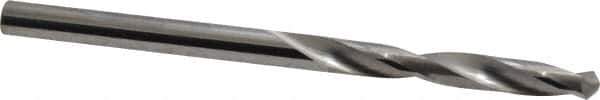 SGS - #21 118° Solid Carbide Jobber Drill - Bright Finish, Right Hand Cut, Spiral Flute, Straight Shank, 2-1/2" OAL, Faceted Point - Eagle Tool & Supply