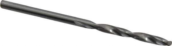 SGS - #33 118° Solid Carbide Jobber Drill - Bright Finish, Right Hand Cut, Spiral Flute, Straight Shank, 2-1/4" OAL, Faceted Point - Eagle Tool & Supply