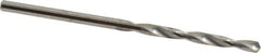 SGS - #36 118° Solid Carbide Jobber Drill - Bright Finish, Right Hand Cut, Spiral Flute, Straight Shank, 2-1/4" OAL, Faceted Point - Eagle Tool & Supply