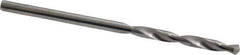 SGS - #40 118° Solid Carbide Jobber Drill - Bright Finish, Right Hand Cut, Spiral Flute, Straight Shank, 2" OAL, Faceted Point - Eagle Tool & Supply