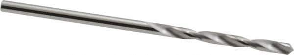 SGS - #43 118° Solid Carbide Jobber Drill - Bright Finish, Right Hand Cut, Spiral Flute, Straight Shank, 2" OAL, Faceted Point - Eagle Tool & Supply