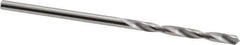 SGS - #43 118° Solid Carbide Jobber Drill - Bright Finish, Right Hand Cut, Spiral Flute, Straight Shank, 2" OAL, Faceted Point - Eagle Tool & Supply