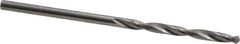 SGS - #51 118° Solid Carbide Jobber Drill - Bright Finish, Right Hand Cut, Spiral Flute, Straight Shank, 1-1/2" OAL, Faceted Point - Eagle Tool & Supply
