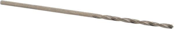 SGS - #63 118° Solid Carbide Jobber Drill - Bright Finish, Right Hand Cut, Spiral Flute, Straight Shank, 1-3/8" OAL, Faceted Point - Eagle Tool & Supply