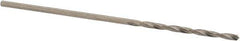 SGS - #63 118° Solid Carbide Jobber Drill - Bright Finish, Right Hand Cut, Spiral Flute, Straight Shank, 1-3/8" OAL, Faceted Point - Eagle Tool & Supply