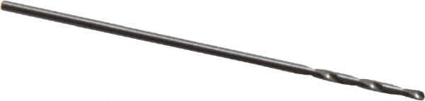 SGS - #71 118° Solid Carbide Jobber Drill - Bright Finish, Right Hand Cut, Spiral Flute, Straight Shank, 1" OAL, Faceted Point - Eagle Tool & Supply