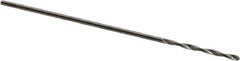 SGS - #77 118° Solid Carbide Jobber Drill - Bright Finish, Right Hand Cut, Spiral Flute, Straight Shank, 3/4" OAL, Faceted Point - Eagle Tool & Supply
