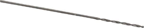 SGS - #80 118° Solid Carbide Jobber Drill - Bright Finish, Right Hand Cut, Spiral Flute, Straight Shank, 3/4" OAL, Faceted Point - Eagle Tool & Supply