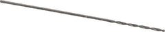 SGS - #80 118° Solid Carbide Jobber Drill - Bright Finish, Right Hand Cut, Spiral Flute, Straight Shank, 3/4" OAL, Faceted Point - Eagle Tool & Supply