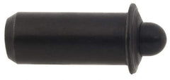 Vlier - 0.441" Body Len x 3/16" Body Diam, 0.121" Plunger Diam, 1.5 Lb Init to 4.5 Lb Final End Force, 0.441" Len Under Flange, Steel Press Fit Spring Plunger - 1/4" Flange Diam, 0.044" Flange Thickness, 0.485" Plunger Len, 3/32" Plunger Projection - Eagle Tool & Supply