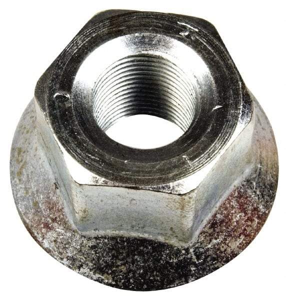 Dorman - 5/8-18 Zinc Finish Flanged Wheel Nut - 1-1/8" Hex, 1-1/16" OAL, 1.62 Diam Flange Seat Angle - Eagle Tool & Supply