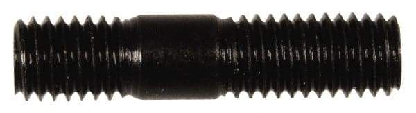 Dorman - M8x1.25 35mm OAL Unequal Double Threaded Stud - Steel, Black Oxide Finish, 16mm Long Thread Length, 10mm Short Thread Length, Metric - Eagle Tool & Supply