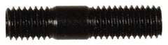 Dorman - M8x1.25 35mm OAL Unequal Double Threaded Stud - Steel, Black Oxide Finish, 16mm Long Thread Length, 10mm Short Thread Length, Metric - Eagle Tool & Supply