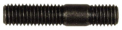 Dorman - M8x1.25 40mm OAL Unequal Double Threaded Stud - Steel, Black Oxide Finish, 21mm Long Thread Length, 10mm Short Thread Length, Metric - Eagle Tool & Supply