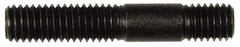 Dorman - M8x1.25 45mm OAL Unequal Double Threaded Stud - Steel, Black Oxide Finish, 23mm Long Thread Length, 10mm Short Thread Length, Metric - Eagle Tool & Supply
