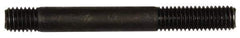 Dorman - M8x1.25 70mm OAL Unequal Double Threaded Stud - Steel, Black Oxide Finish, 24mm Long Thread Length, 10mm Short Thread Length, Metric - Eagle Tool & Supply