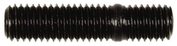 Dorman - M10x1.50 42mm OAL Unequal Double Threaded Stud - Steel, Black Oxide Finish, 27mm Long Thread Length, 12mm Short Thread Length, Metric - Eagle Tool & Supply