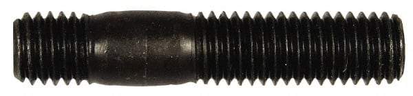 Dorman - M10x1.50 52mm OAL Unequal Double Threaded Stud - Steel, Black Oxide Finish, 27mm Long Thread Length, 12mm Short Thread Length, Metric - Eagle Tool & Supply