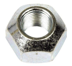 Dorman - 9/16-18 Zinc Finish Open Wheel Nut - 1" Hex, 21/32" OAL, 90° Seat Angle - Eagle Tool & Supply