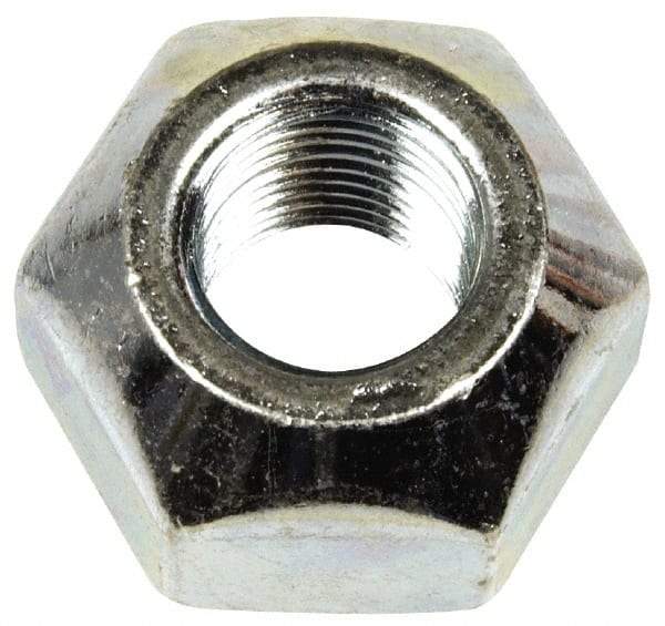 Dorman - 9/16-18 Zinc Finish Open Wheel Nut - 1-1/16" Hex, 21/32" OAL, 90° Seat Angle - Eagle Tool & Supply