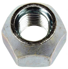 Dorman - M12-1.5 Zinc Finish Open Wheel Nut - 21mm Hex, 16mm OAL, 60° Seat Angle - Eagle Tool & Supply