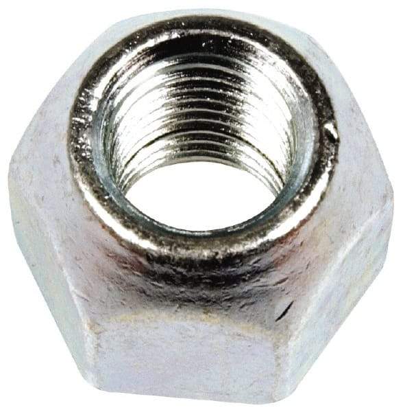 Dorman - M12-1.5 Zinc Finish Open Wheel Nut - 21mm Hex, 18mm OAL, 60° Seat Angle - Eagle Tool & Supply