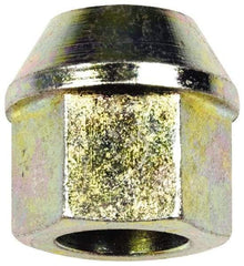 Dorman - 1/2-20 Zinc Finish Open Wheel Nut - 13/16" Hex, 15/16" OAL, 60° Seat Angle - Eagle Tool & Supply