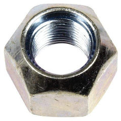 Dorman - 1/2-20 Zinc Finish Open Wheel Nut - 13/16" Hex, 5/8" OAL, 90° Seat Angle - Eagle Tool & Supply