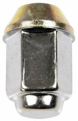 Dorman - 1/2-20 Stainless Finish Capped Wheel Nut - 13/16" Hex, 1-15/32" OAL, 60° Seat Angle - Eagle Tool & Supply