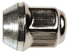 Dorman - M12-1.5 Stainless Finish Capped Wheel Nut - 19mm Hex, 31mm OAL, 60° Seat Angle - Eagle Tool & Supply