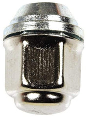 Dorman - M12-1.5 Stainless Finish Capped Wheel Nut - 19mm Hex, 29.5mm OAL, 60° Seat Angle - Eagle Tool & Supply