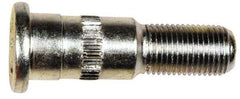 Dorman - 1/2-20 Serrated Bolt Wheel Stud - 5/8" Knurl, 1-5/16" OAL, 1" Shoulder Length - Eagle Tool & Supply