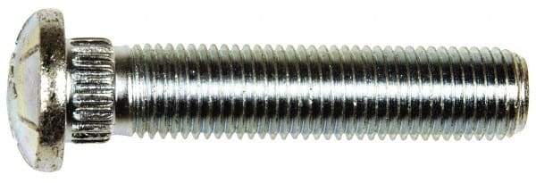 Dorman - 7/16-20 Serrated Bolt Wheel Stud - 0.475" Knurl, 2-1/8" OAL, 3/16" Shoulder Length - Eagle Tool & Supply