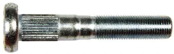 Dorman - 9/16-18 Serrated Bolt Wheel Stud - 0.621" Knurl, 3-17/32" OAL, 1-5/16" Shoulder Length - Eagle Tool & Supply