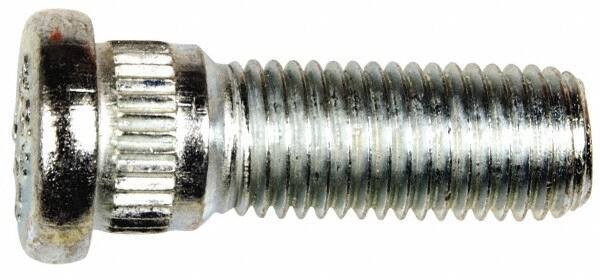 Dorman - M12-1.5 Serrated Bolt Wheel Stud - 14.22mm Knurl, 37mm OAL, 8mm Shoulder Length - Eagle Tool & Supply