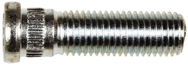 Dorman - M12-1.5 Serrated Bolt Wheel Stud - 12.73mm Knurl, 41.5mm OAL, 8mm Shoulder Length - Eagle Tool & Supply