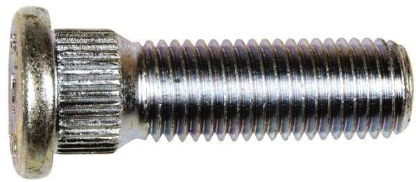 Dorman - M12-1.5 Serrated Bolt Wheel Stud - 14.35mm Knurl, 42.5mm OAL, 8mm Shoulder Length - Eagle Tool & Supply