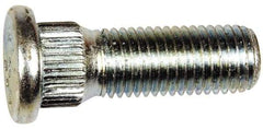 Dorman - M12-1.5 Serrated Bolt Wheel Stud - 14.35mm Knurl, 37.5mm OAL, 7mm Shoulder Length - Eagle Tool & Supply