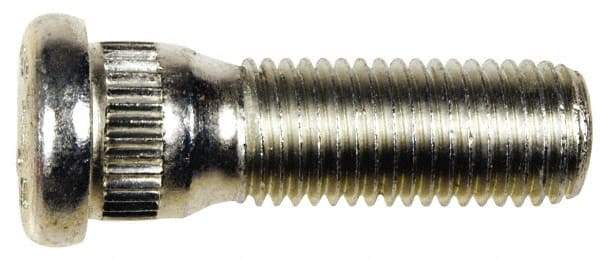 Dorman - M12-1.5 Serrated Bolt Wheel Stud - 14.2mm Knurl, 40mm OAL, 8mm Shoulder Length - Eagle Tool & Supply