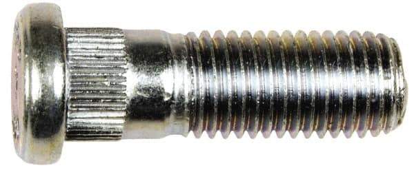 Dorman - M12-1.5 Serrated Bolt Wheel Stud - 12.22mm Knurl, 36mm OAL, 9mm Shoulder Length - Eagle Tool & Supply