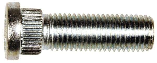 Dorman - M12-1.5 Serrated Bolt Wheel Stud - 14.3mm Knurl, 41.5mm OAL, 6.5mm Shoulder Length - Eagle Tool & Supply