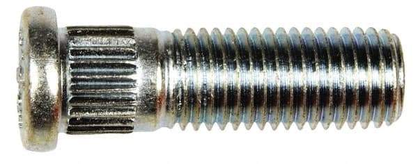 Dorman - M12-1.5 Serrated Bolt Wheel Stud - 12.5mm Knurl, 39.5mm OAL, 11.5mm Shoulder Length - Eagle Tool & Supply