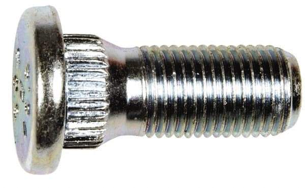 Dorman - M12-1.25 Serrated Bolt Wheel Stud - 14.27mm Knurl, 30.5mm OAL, 6mm Shoulder Length - Eagle Tool & Supply