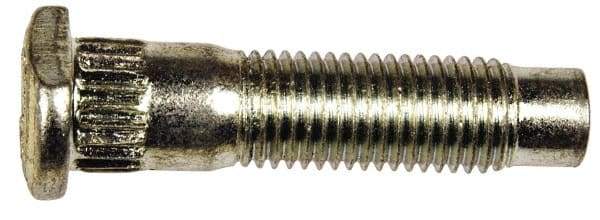 Dorman - M12-1.5 Serrated Bolt Wheel Stud - 13.41mm Knurl, 51.5mm OAL, 13.5mm Shoulder Length - Eagle Tool & Supply